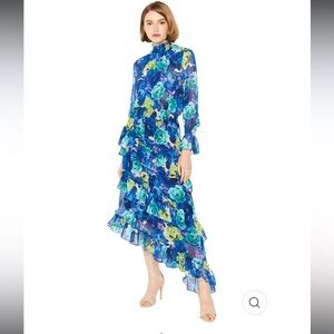 MISA Los Angeles Rania Dress In Blue Maxi